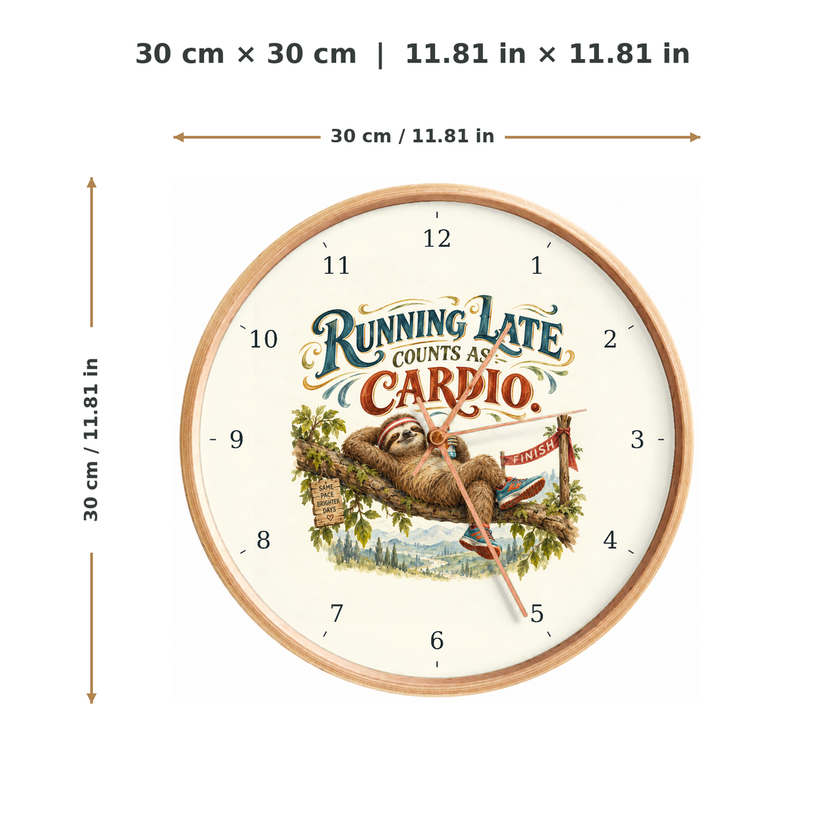 IMAGE_05_Measurements_-_Funny_Hammock_Sloth_Wall_Clock_30cm_Wooden_Frame_-_WC-H059_-_649310204076.png