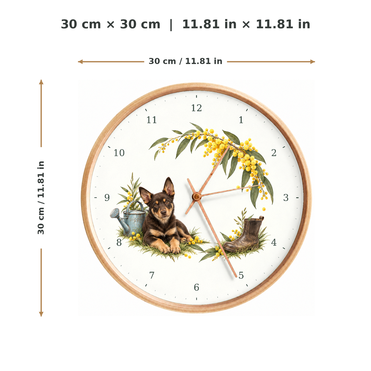IMAGE_05_Measurements_-_Kelpie_Wattle_Wall_Clock_30cm_Wooden_Frame_-_WC-D035_-_649310203833.png