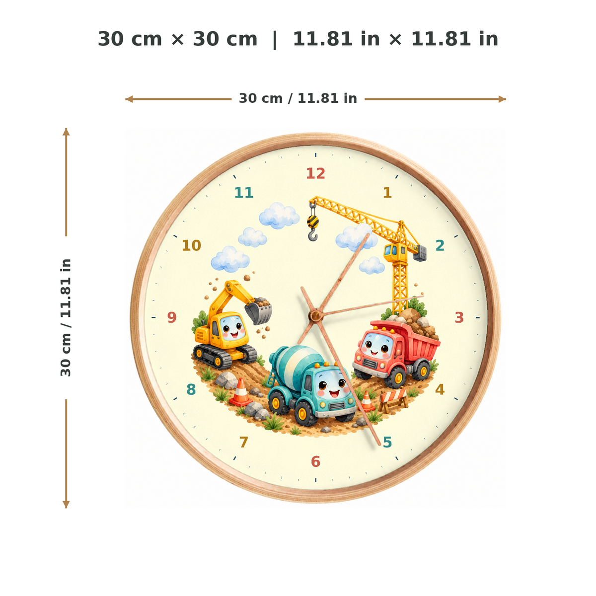 IMAGE_05_Measurements_-_Kids_Construction_Truck_Wall_Clock_30cm_Wooden_Frame_-_WC-K097_-_649310204458.png