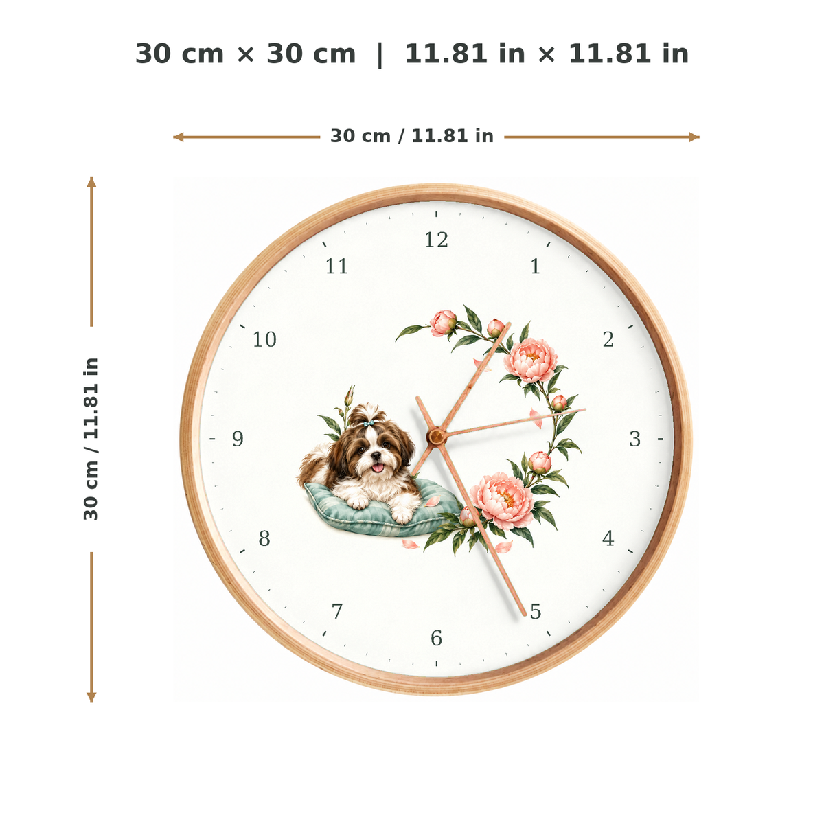 IMAGE_05_Measurements_-_Shih_Tzu_Rose_Wall_Clock_30cm_Wooden_Frame_-_WC-D051_-_649310203994.png