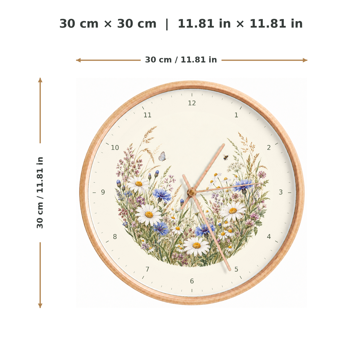 IMAGE_05_Measurements_-_Wildflower_Meadow_Wall_Clock_30cm_Wooden_Frame_-_WC-F020_-_649310203680.png