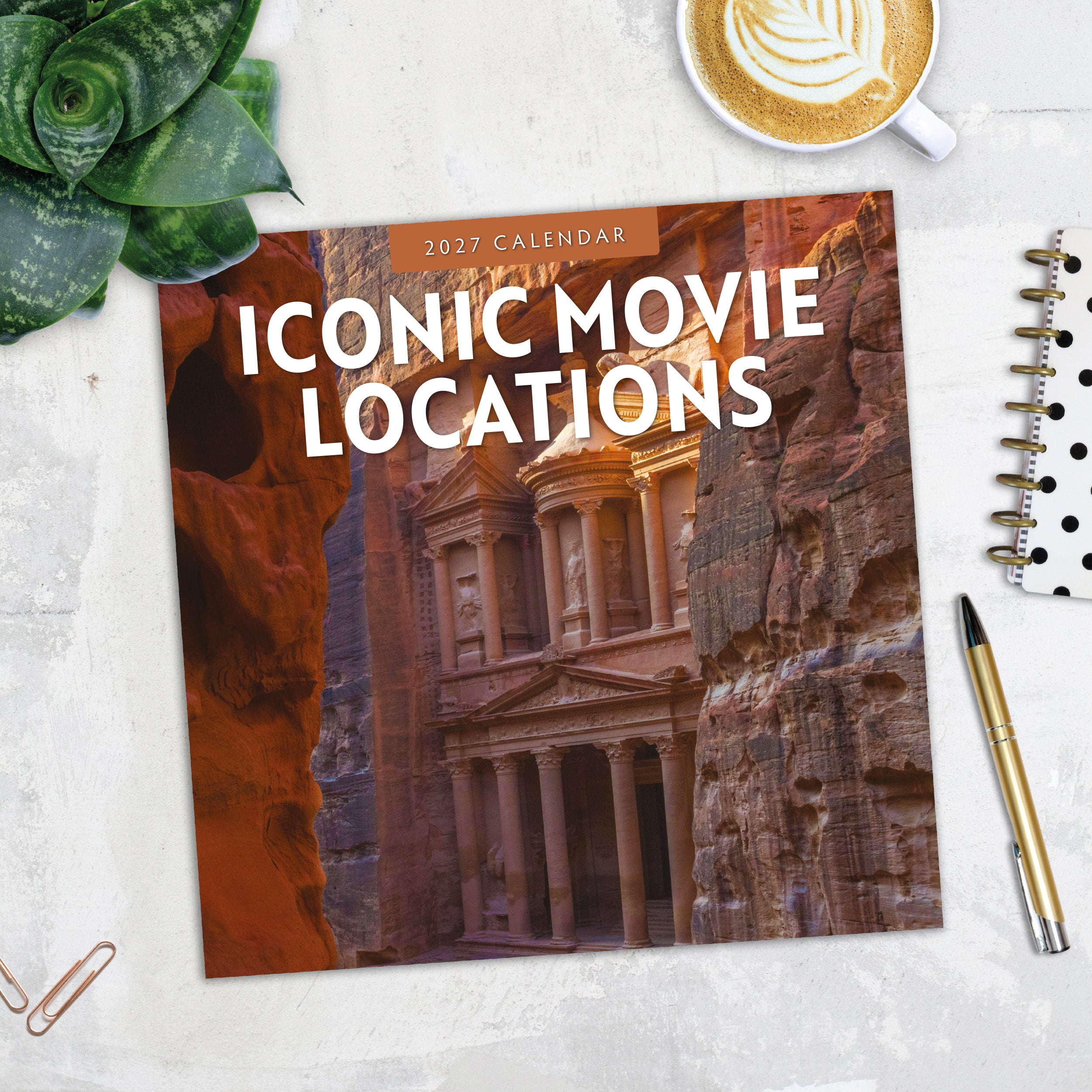 2027 Iconic Movie Locations - Square Wall Calendar