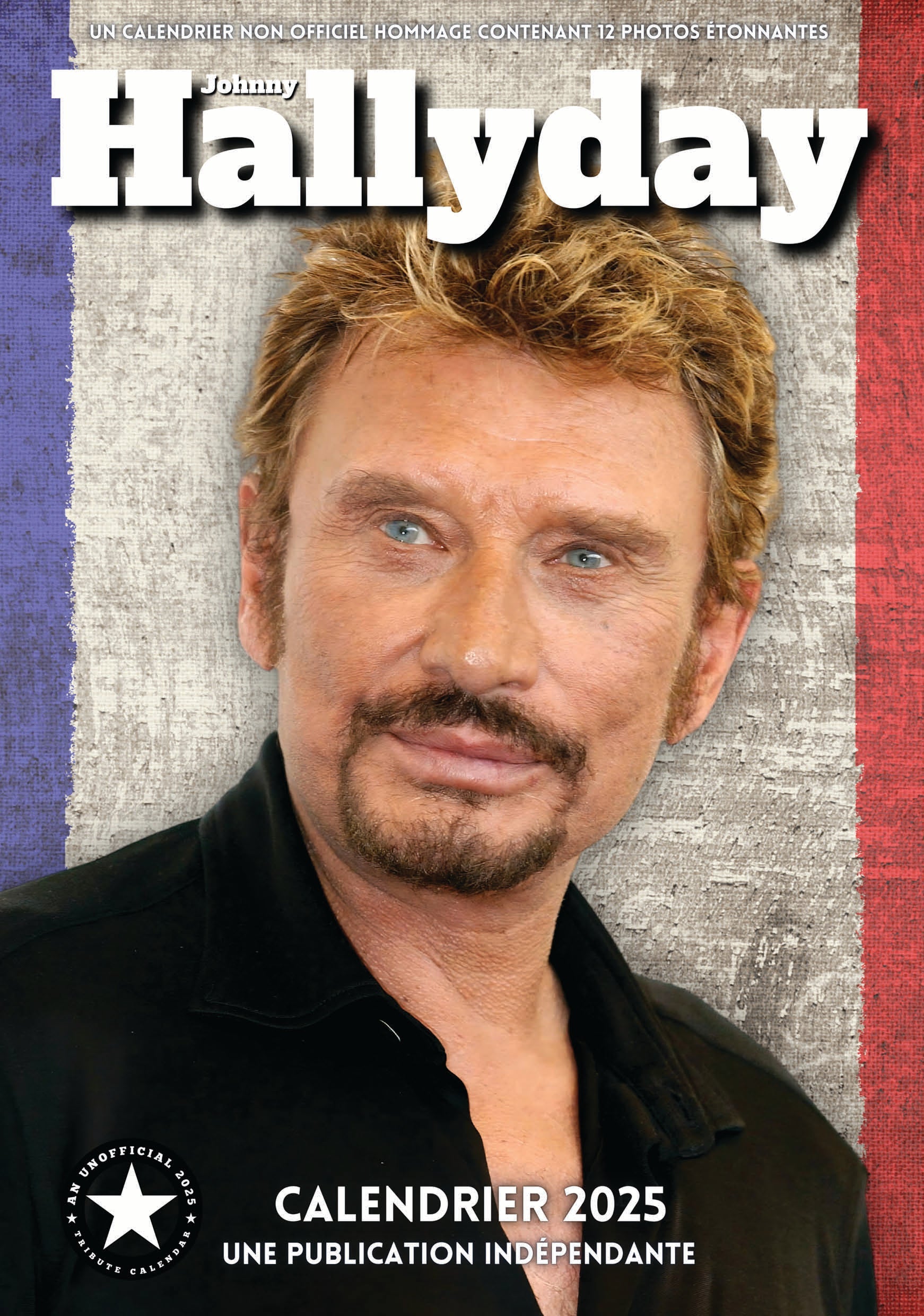 2025 Johnny Hallyday - A3 Wall Calendar