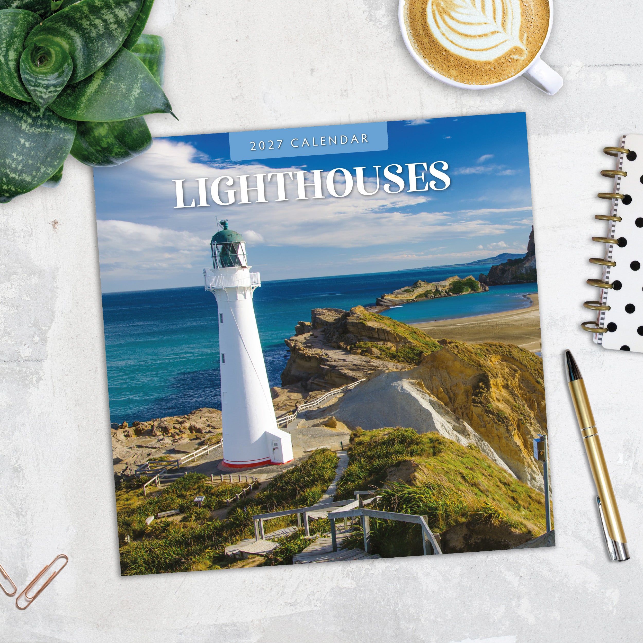 2027 Lighthouses - Square Wall Calendar