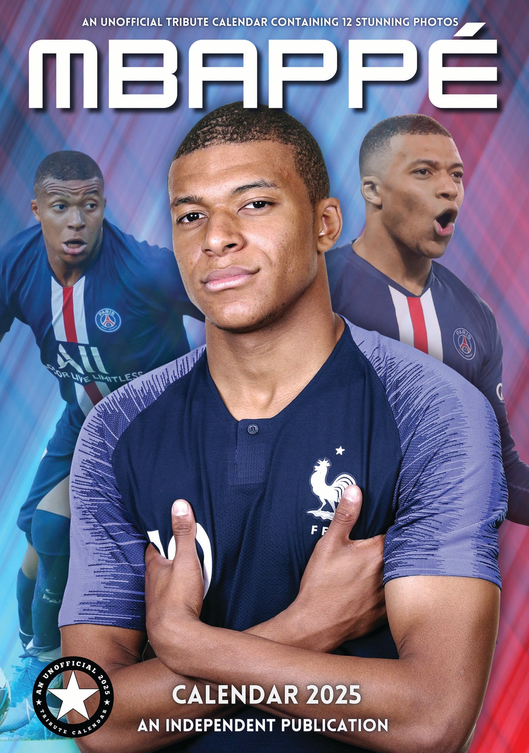 2025 Kylian Mbappe - A3 Wall Calendar