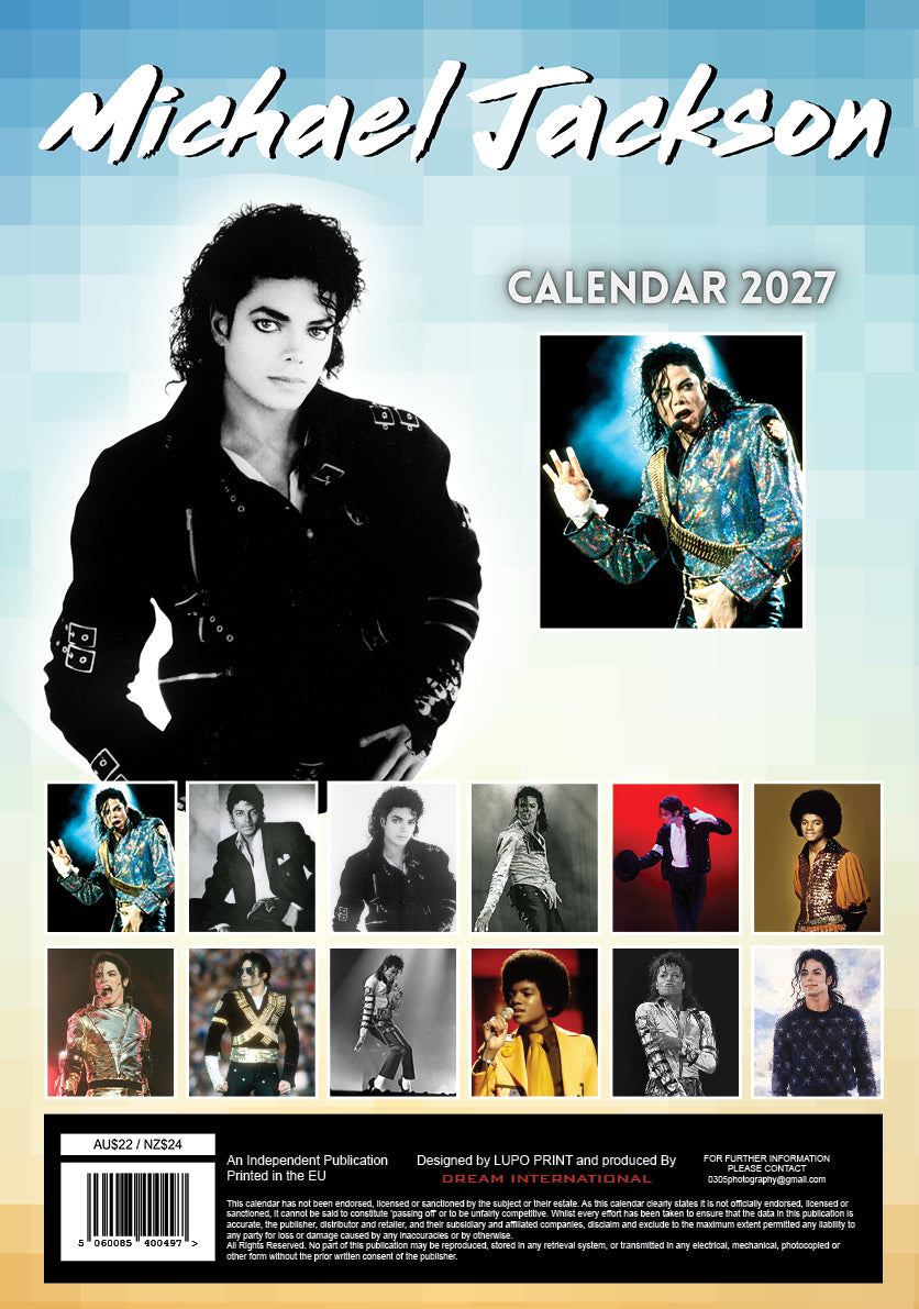 2027 Michael Jackson - A3 Wall Calendar