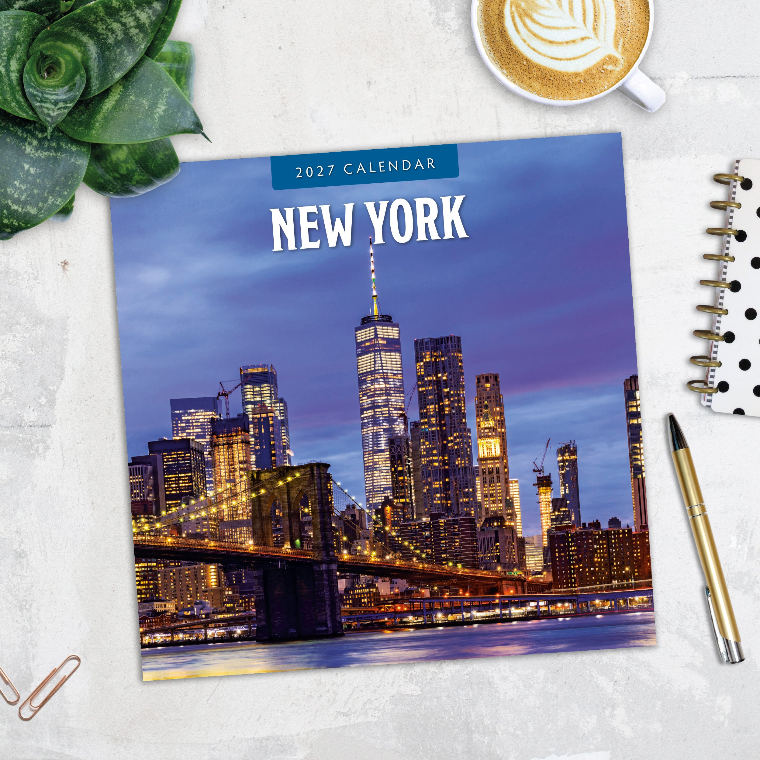 2027 New York - Square Wall Calendar