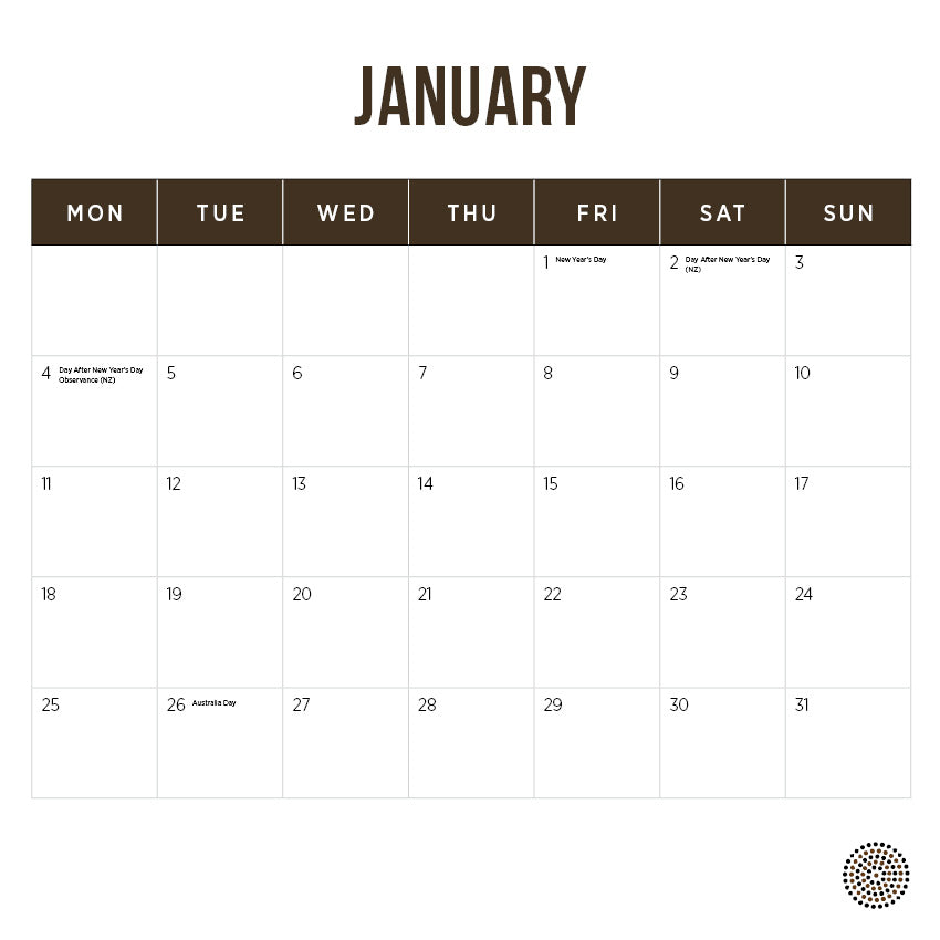 2027 Our Australia Dreamtime - Square Wall Calendar