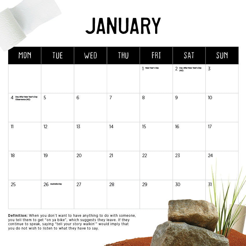 2027 Our Australia Dunny - Square Wall Calendar