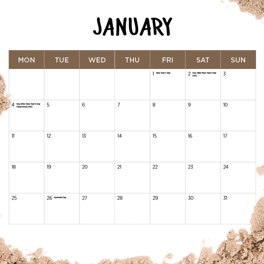 2027 Our Australia Islands - Square Wall Calendar