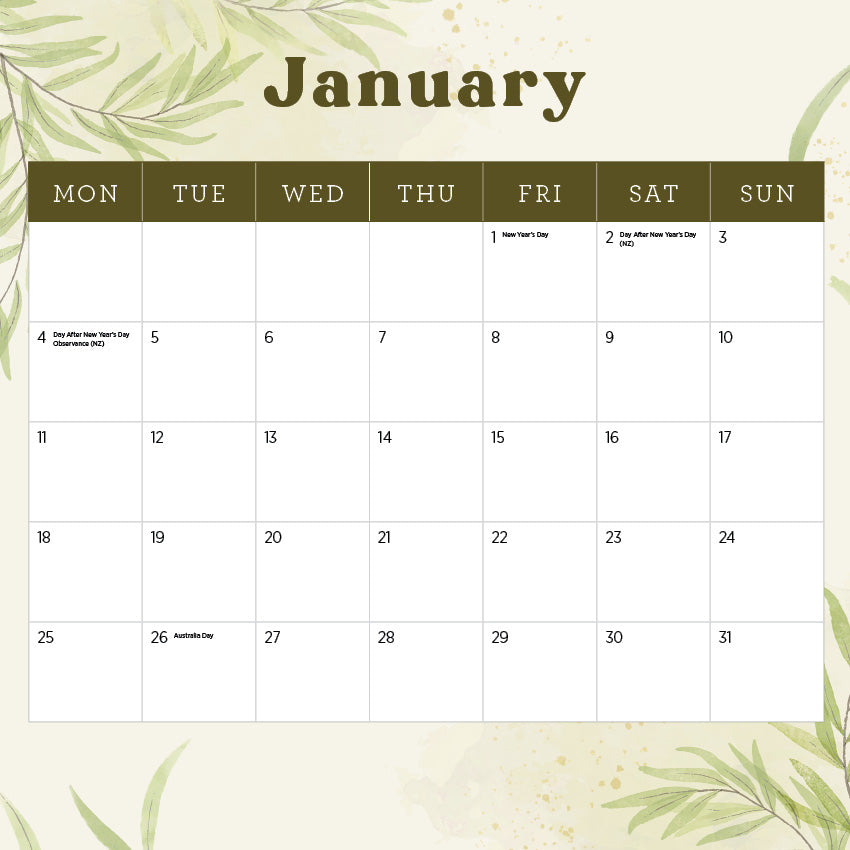 2027 Our Australia National Parks  - Square Wall Calendar