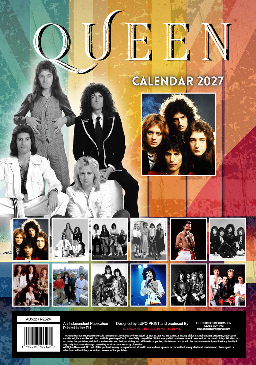 2027 Queen - A3 Wall Calendar