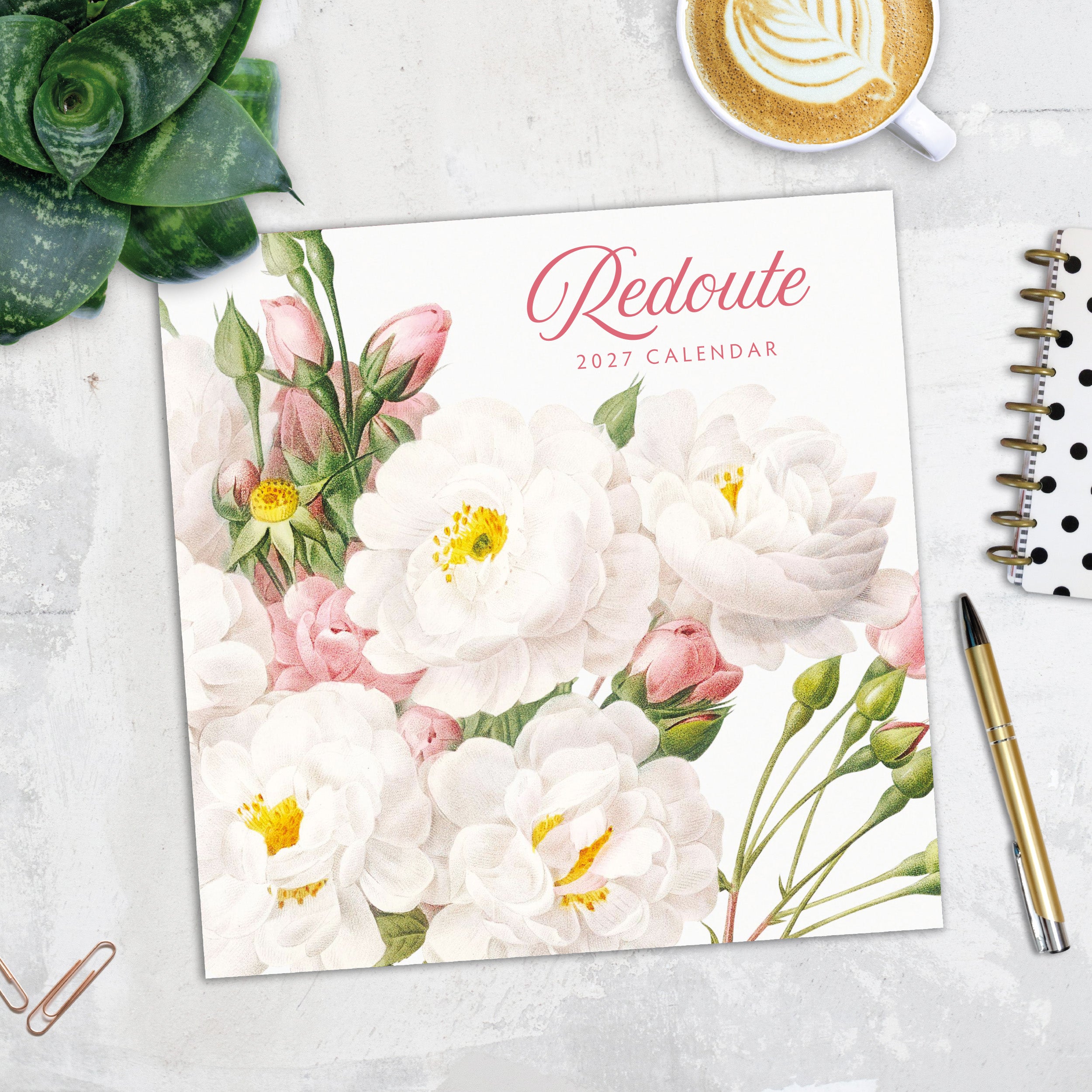 2027 Redoute - Square Wall Calendar