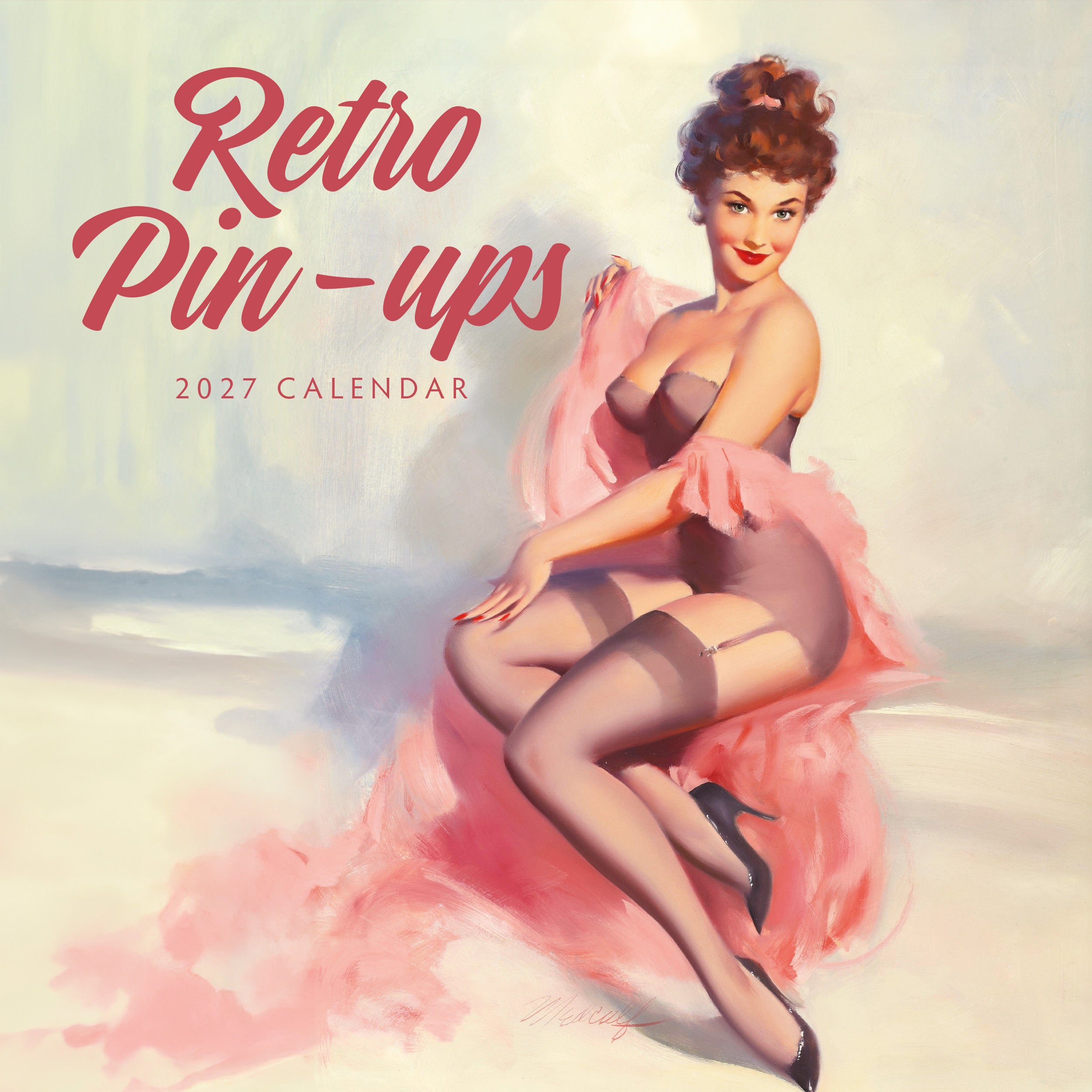 2027 Retro Pin-ups - Square Wall Calendar