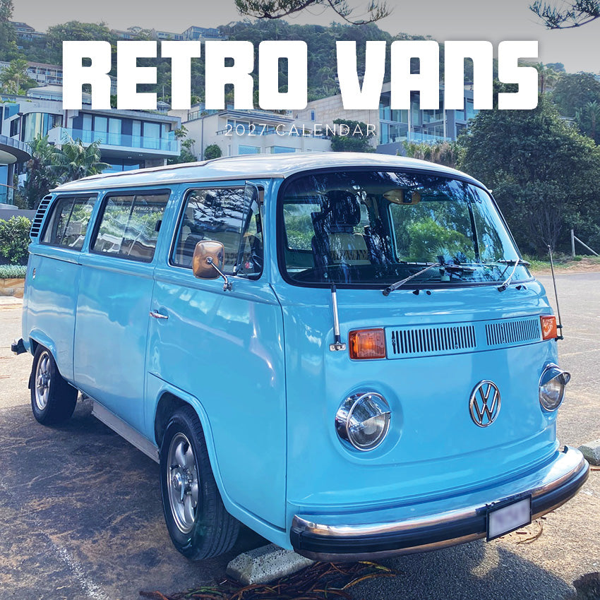2027 Retro Vans   - Square Wall Calendar
