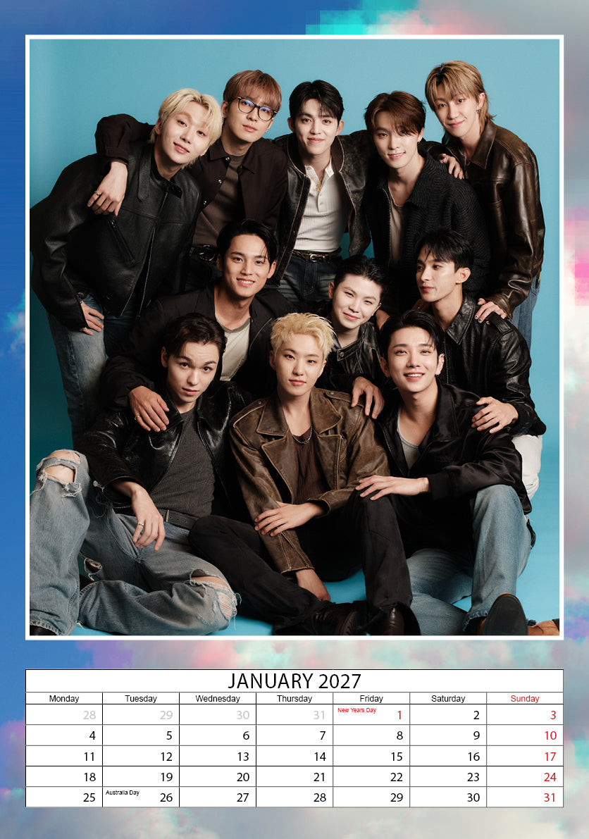 2027 SEVENTEEN - A3 Wall Calendar