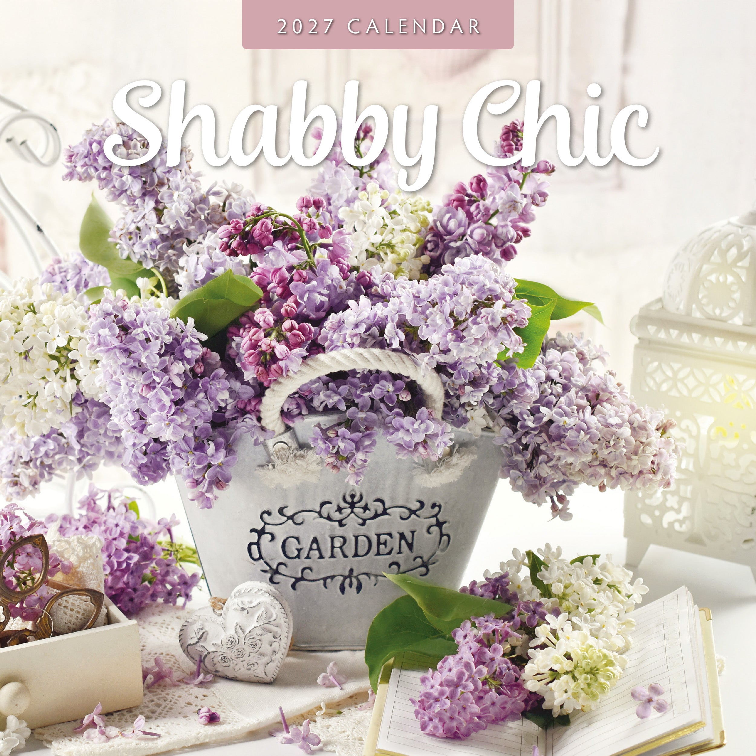 2027 Shabby Chic - Square Wall Calendar