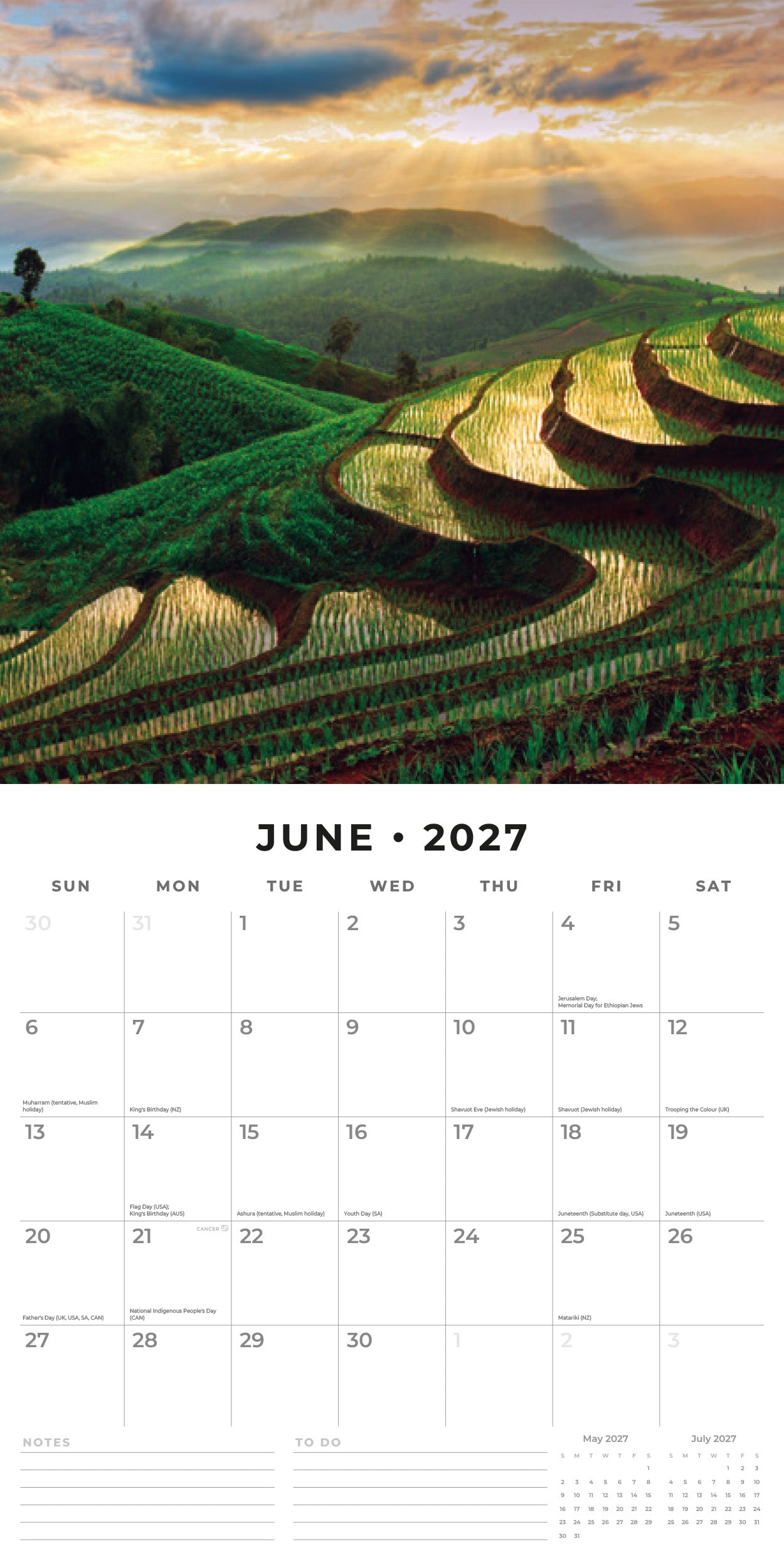 2027 Thailand - Square Wall Calendar