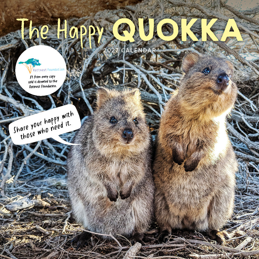 2027 The Happy Quokka  - Square Wall Calendar