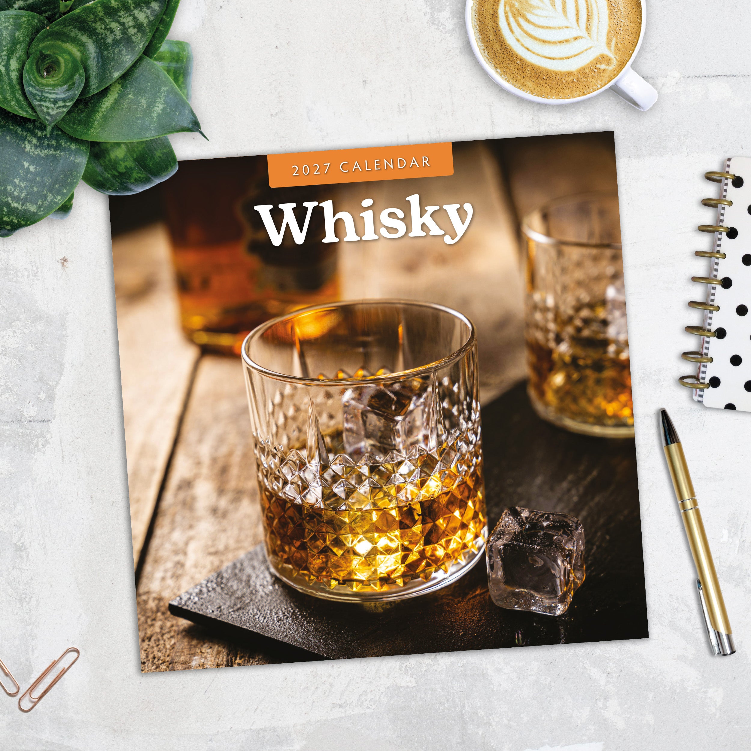 2027 Whisky - Square Wall Calendar