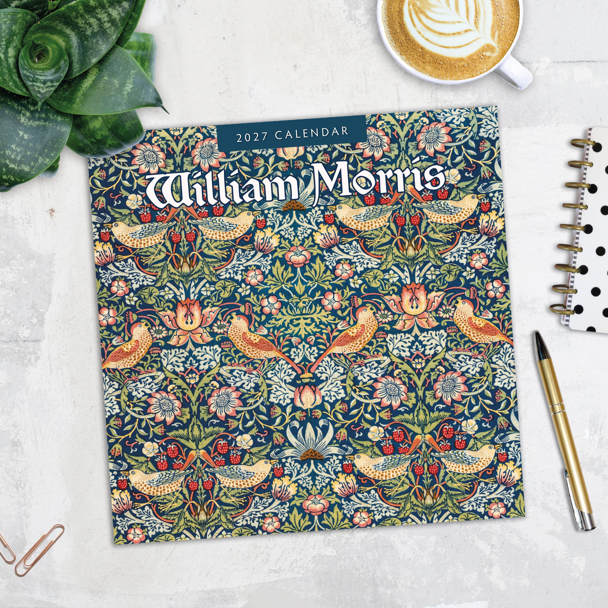 2027 William Morris - Square Wall Calendar