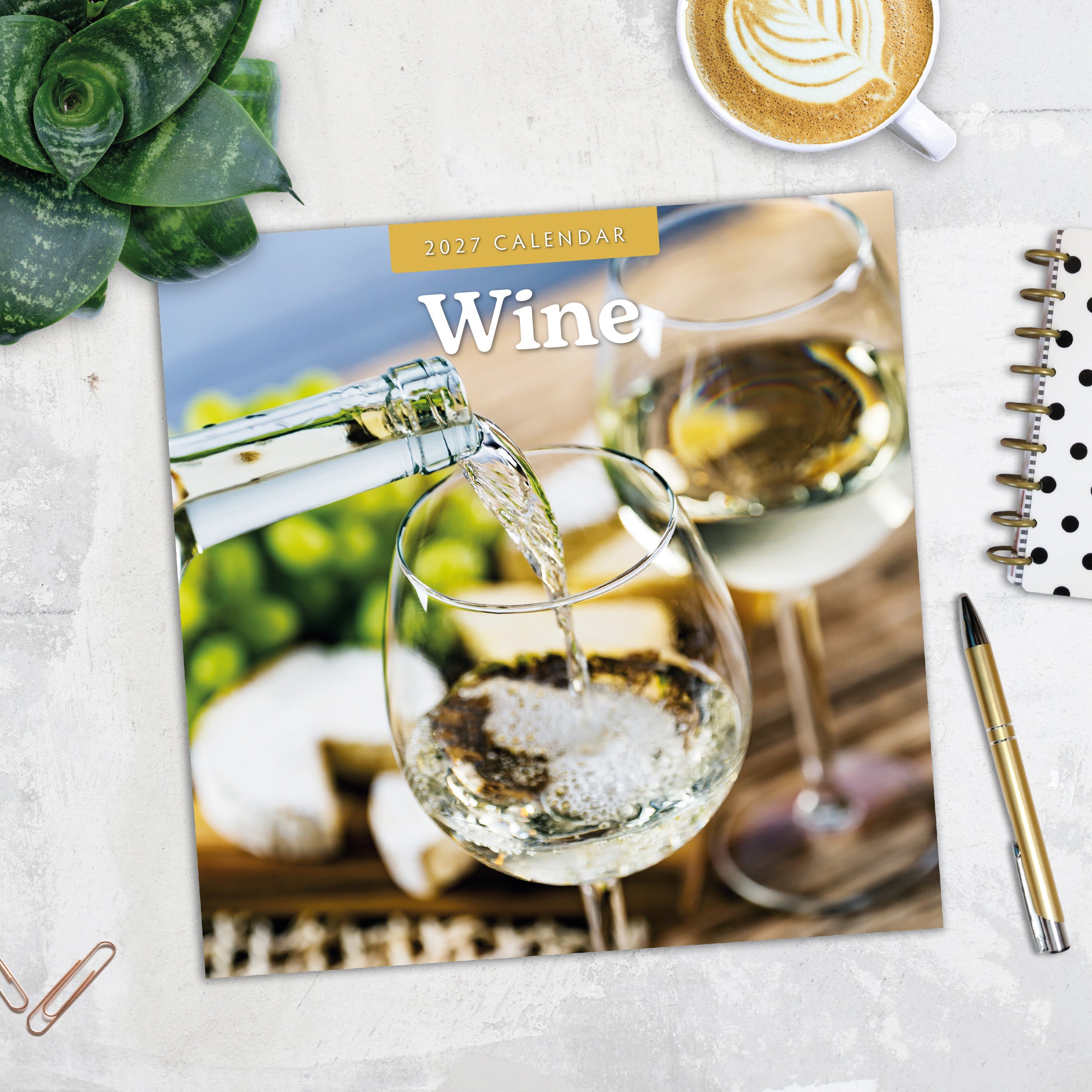 2027 Wine - Square Wall Calendar