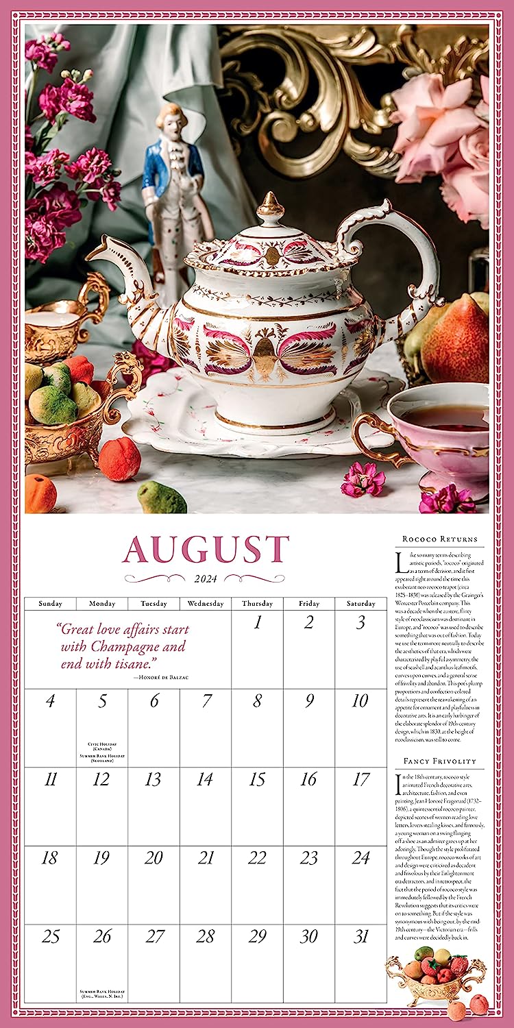 2024 The Collectible Teapot - Square Wall Calendar  SOLD OUT