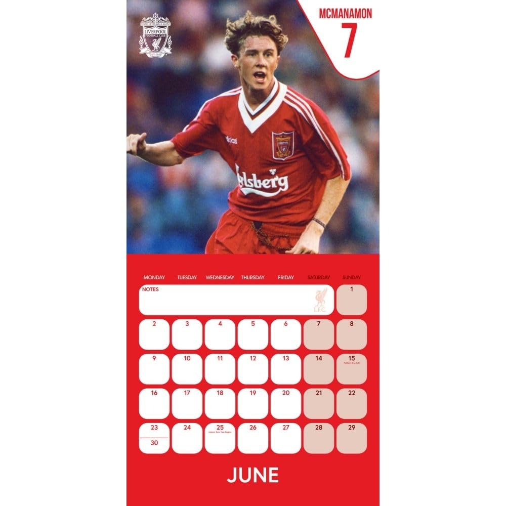 2025 Liverpool Fc Legends - Square Wall Calendar