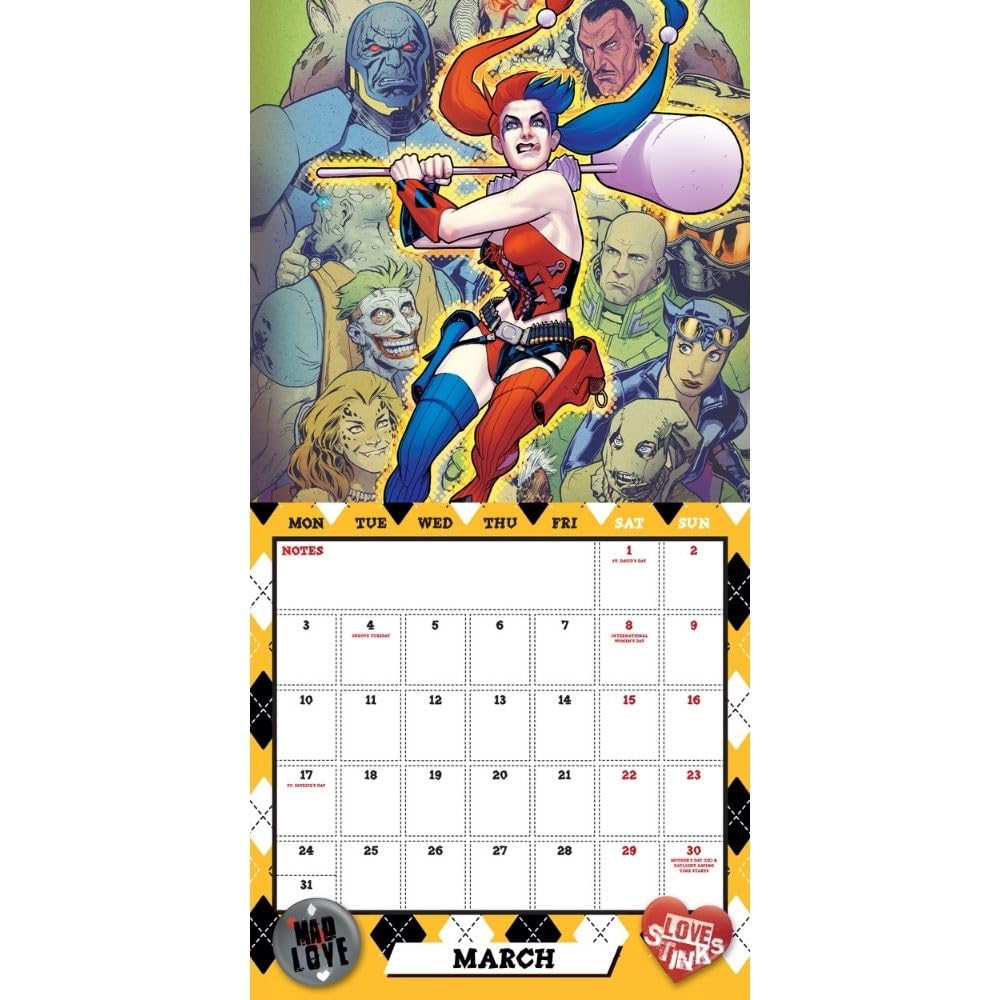 2025 Harley Quinn - Square Wall Calendar