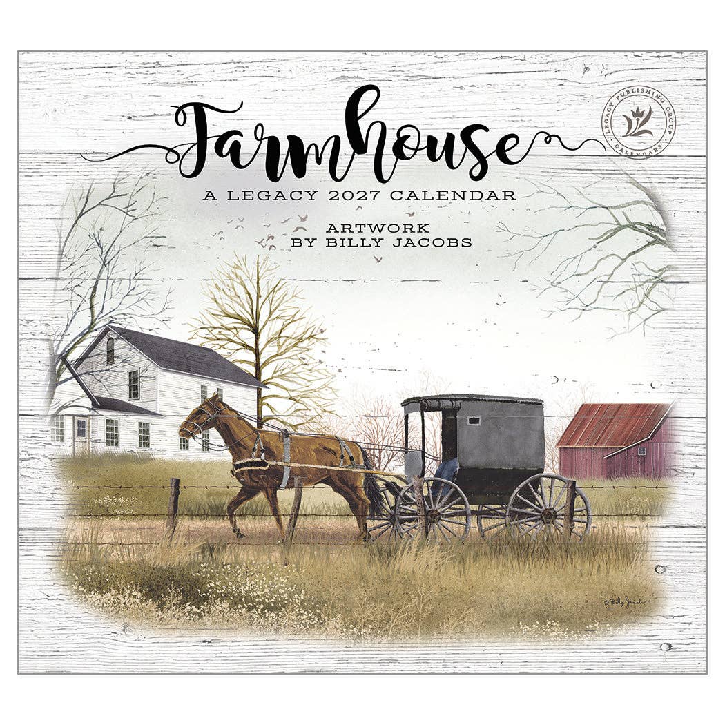 2027 Farmhouse - Deluxe Wall Calendar by Billy Jacobs