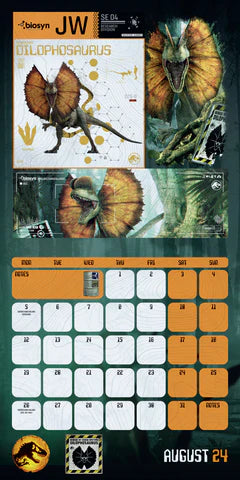 2024 Jurassic World - Square Wall Calendar  SOLD OUT