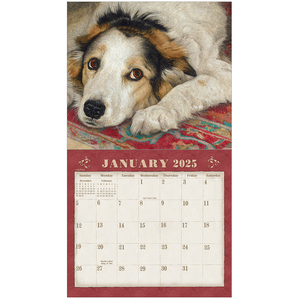 2025 Legacy Dogs We Love - Deluxe Wall Calendar