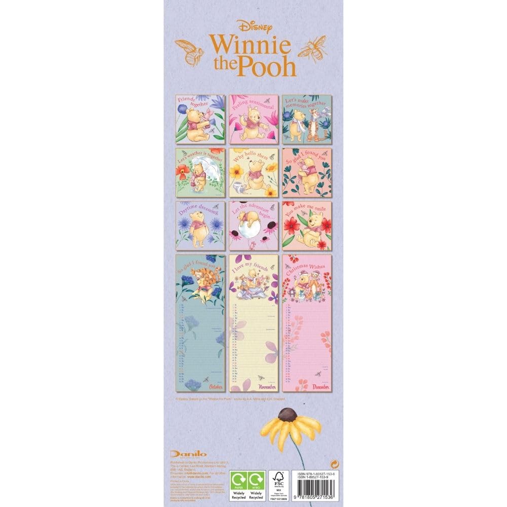 2024 Winnie The Pooh - Slim Wall Calendar  SOLD OUT