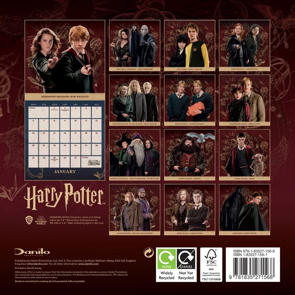 2025 Harry Potter - Mini Wall Calendar