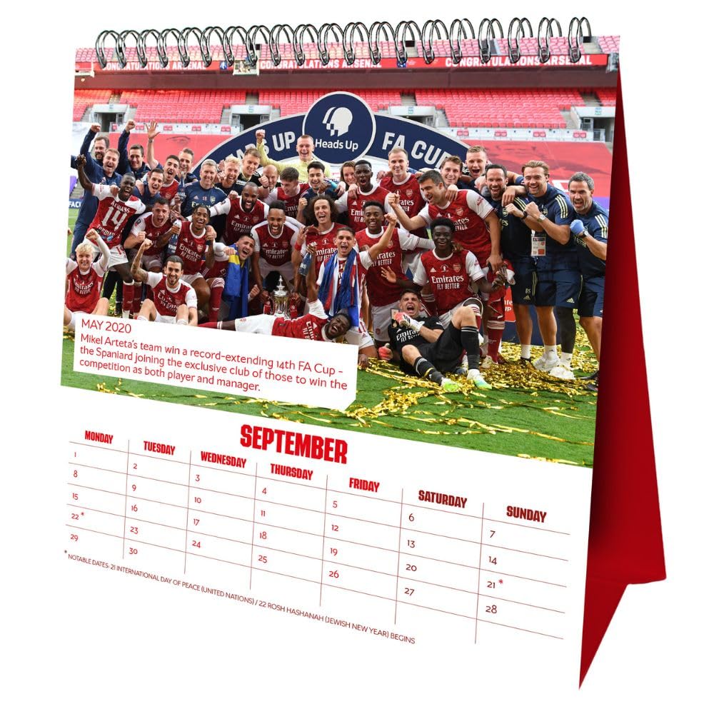 2025 Arsenal Fc - Desk Easel Calendar