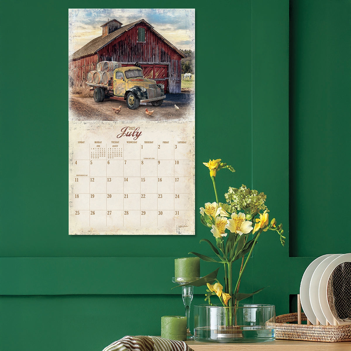 2027 Home On The Range - Deluxe Wall Calendar by Terry Redlin