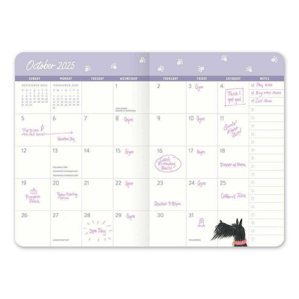 2025 Doggone Cute - Monthly Pocket Diary/Planner