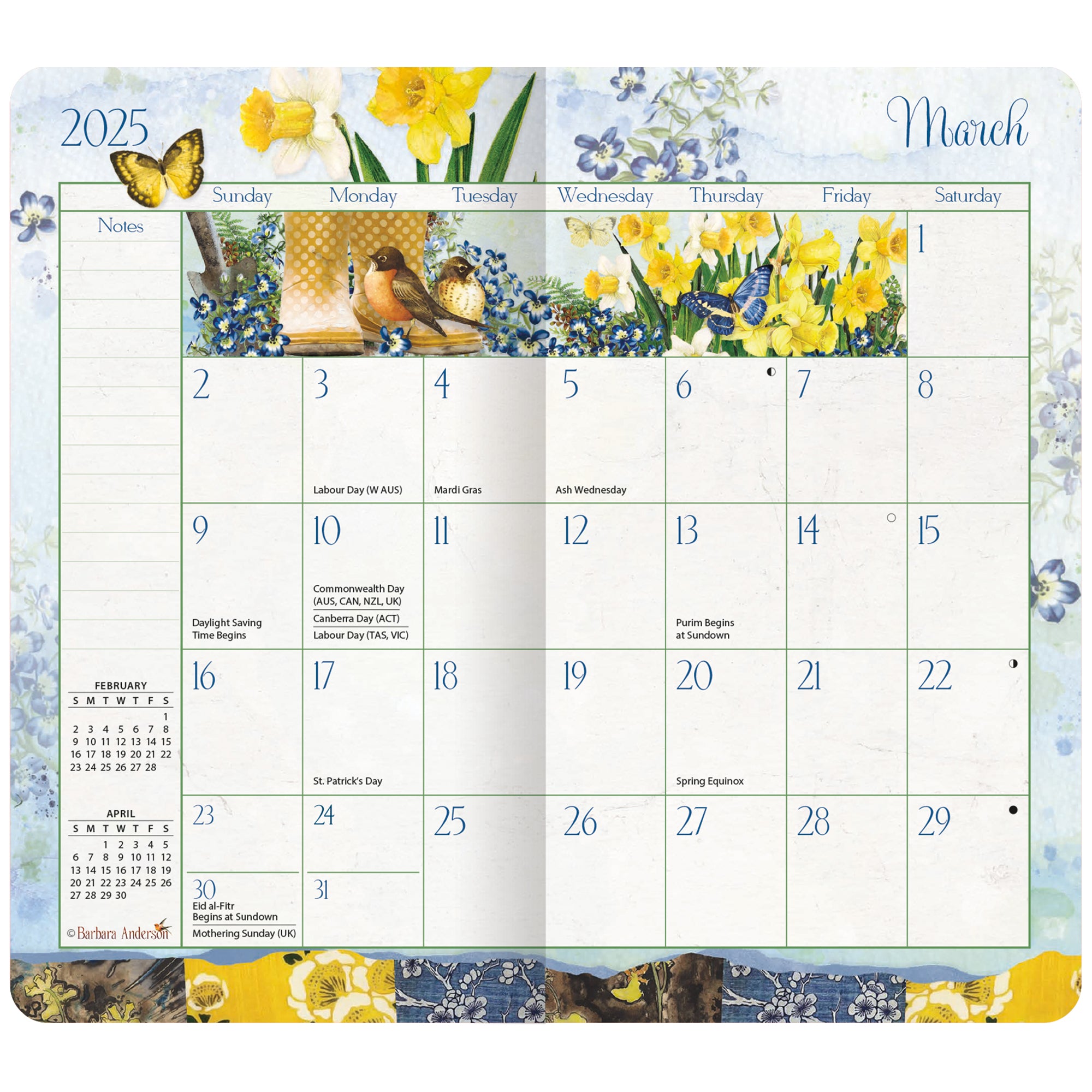 2025-2026 LANG Garden Botanicals - 2 Year Pocket Diary/Planner