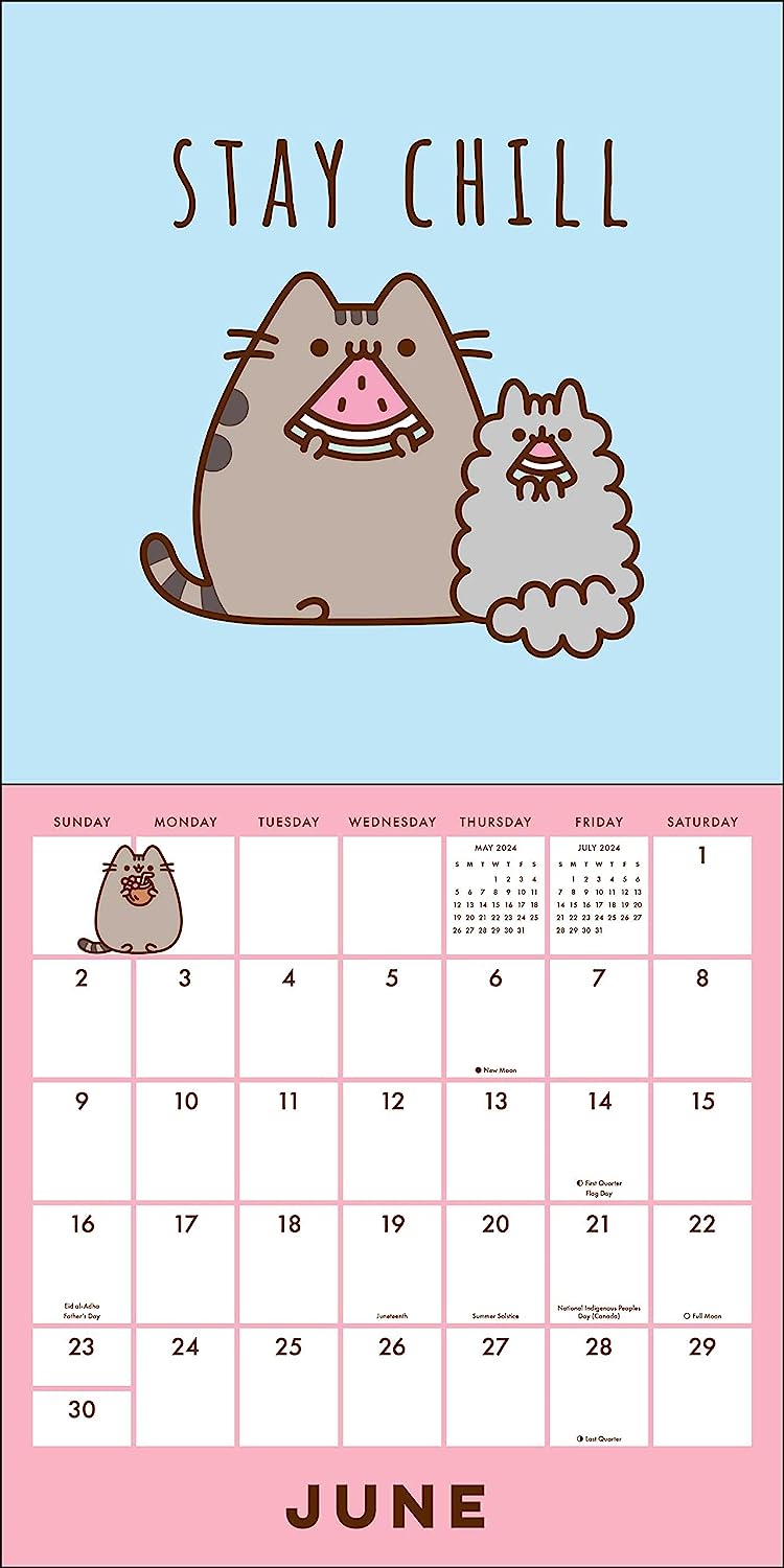 2024 Pusheen The Cat - Square Wall Calendar  SOLD OUT