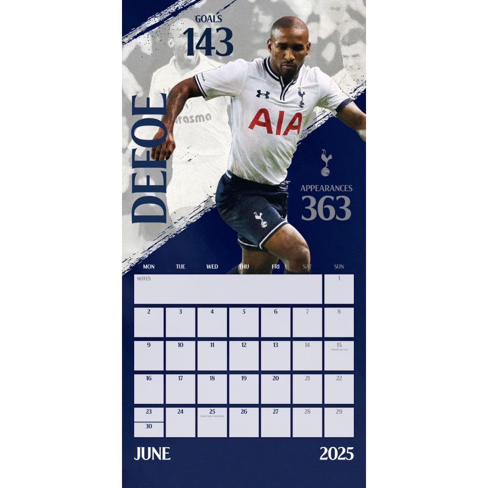 2025 Tottenham Hotspur Fc - Calendar & Diary Musical Gift Box Set