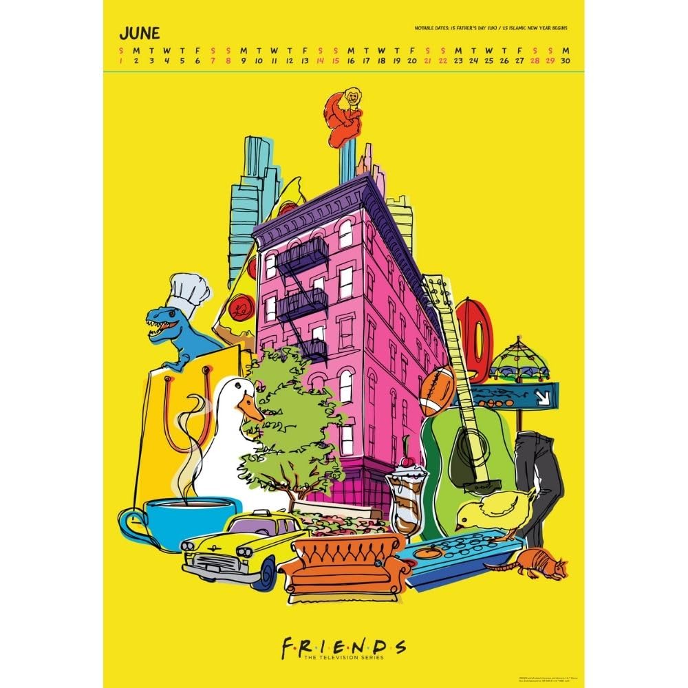 2025 Friends - A3 Deluxe Wall Calendar