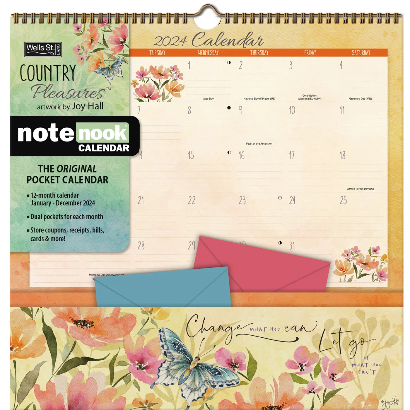 2024 Country Pleasures - Note Nook Square Wall Calendar