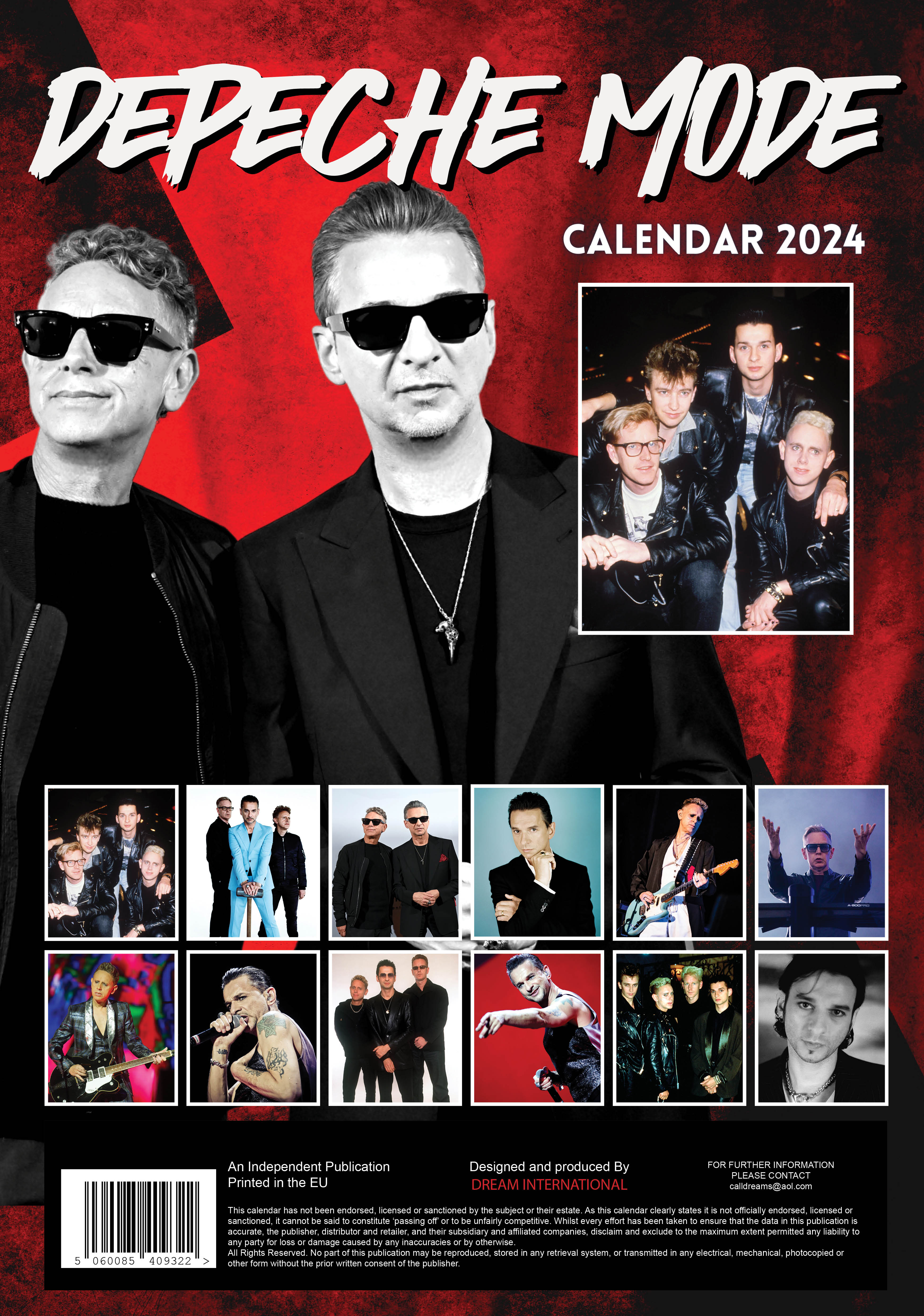 2024 Depeche Mode - A3 Wall Calendar  SOLD OUT