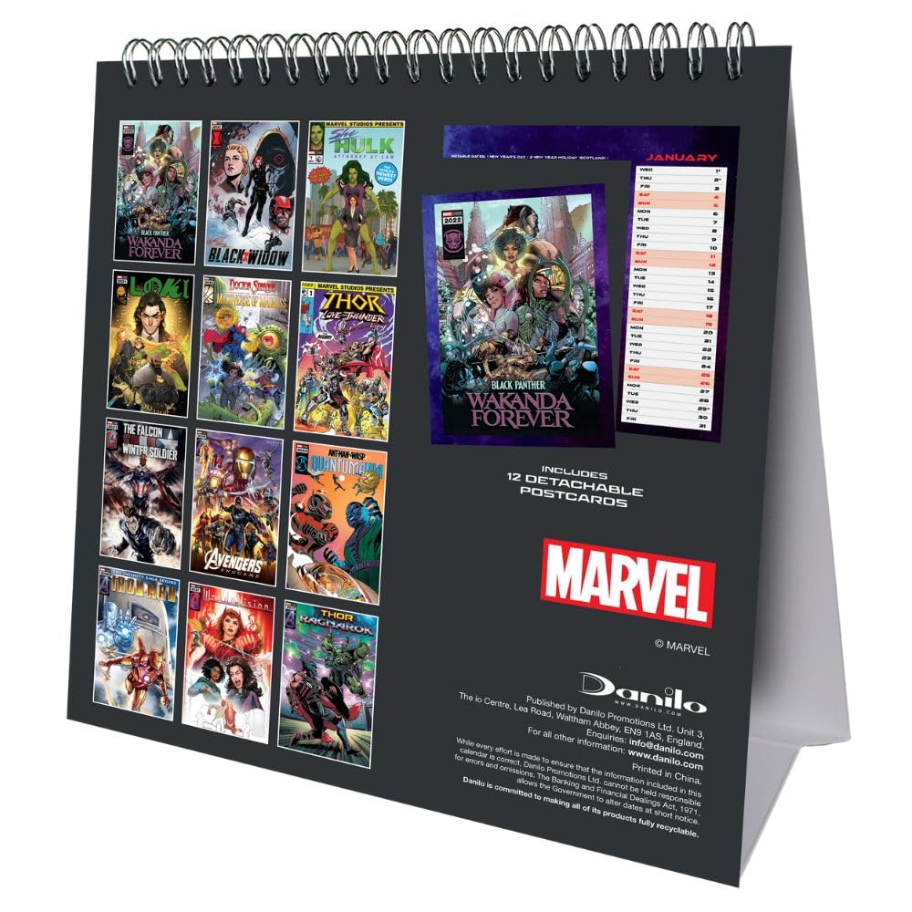 2025 Marvel - Desk Easel Calendar