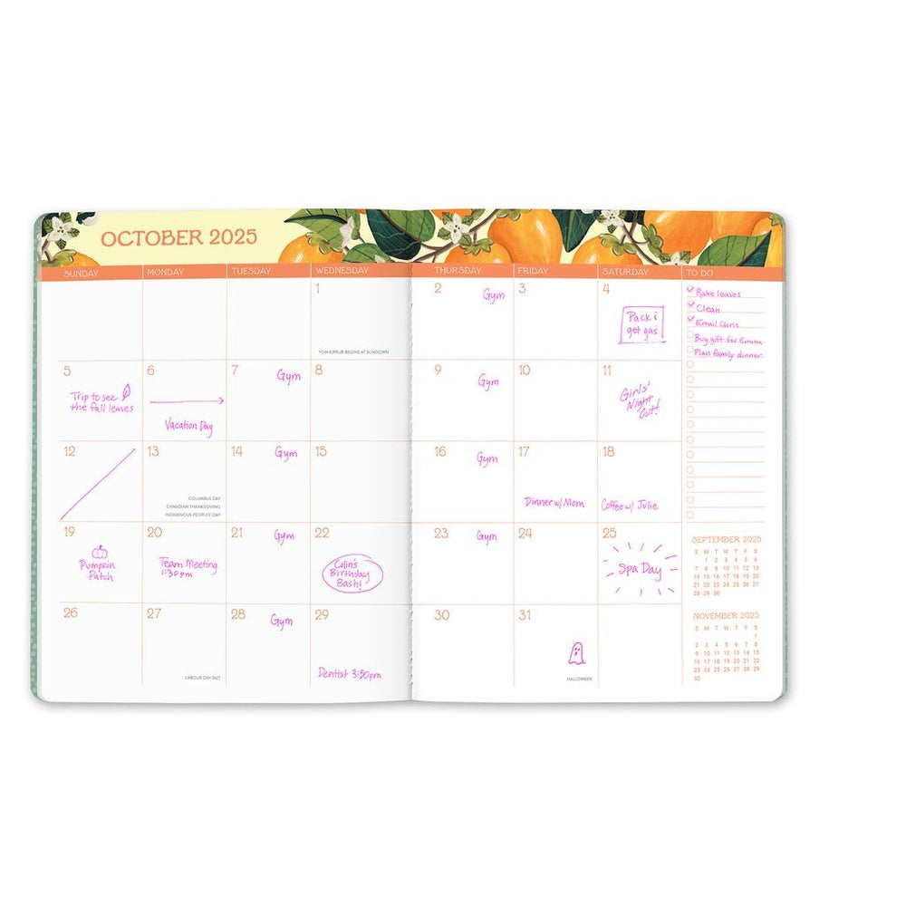 2025 Fruit & Flora - Just Right Monthly Diary/Planner