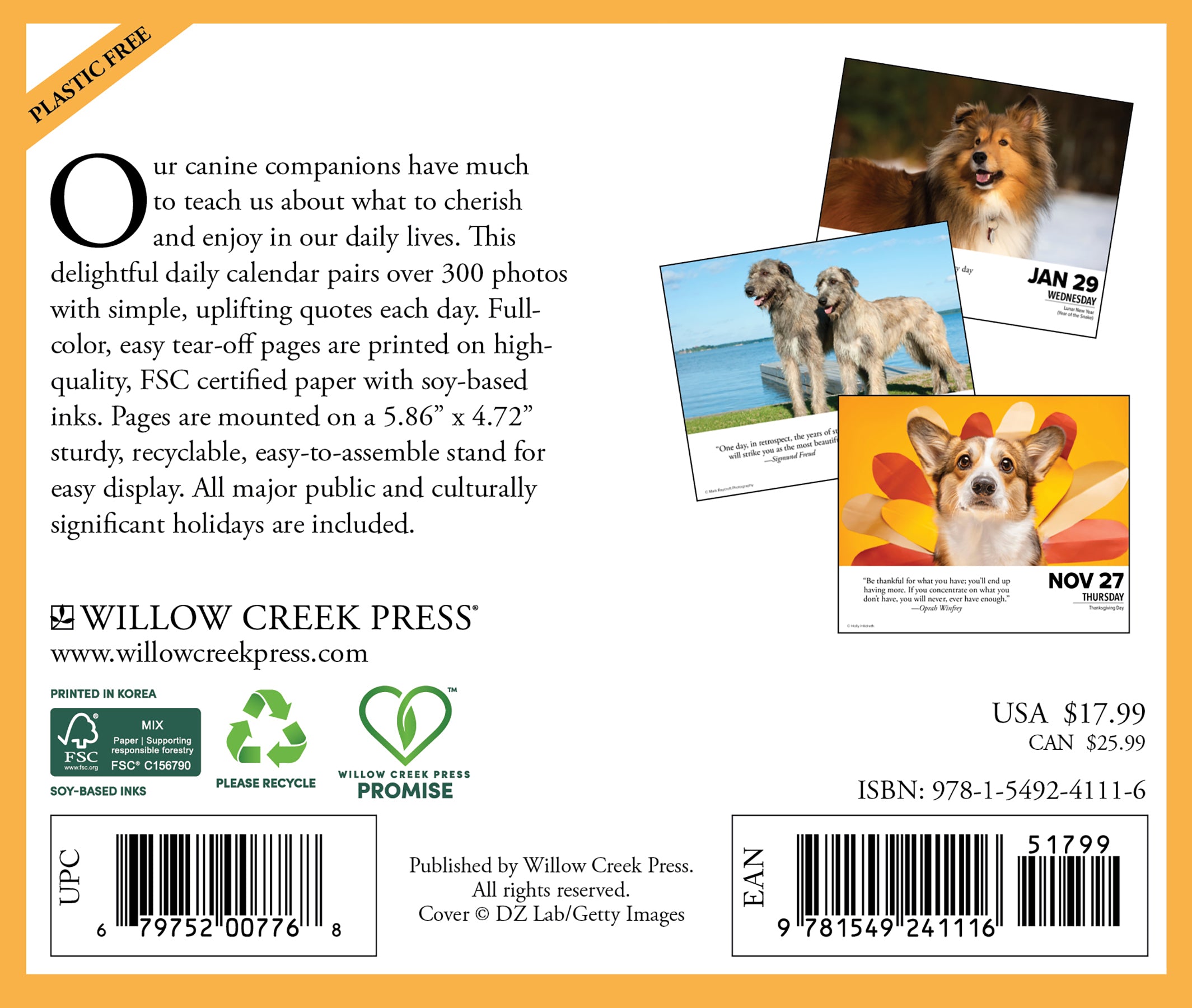 2025 What Dogs Teach Us - Daily Boxed Page-A-Day Calendar