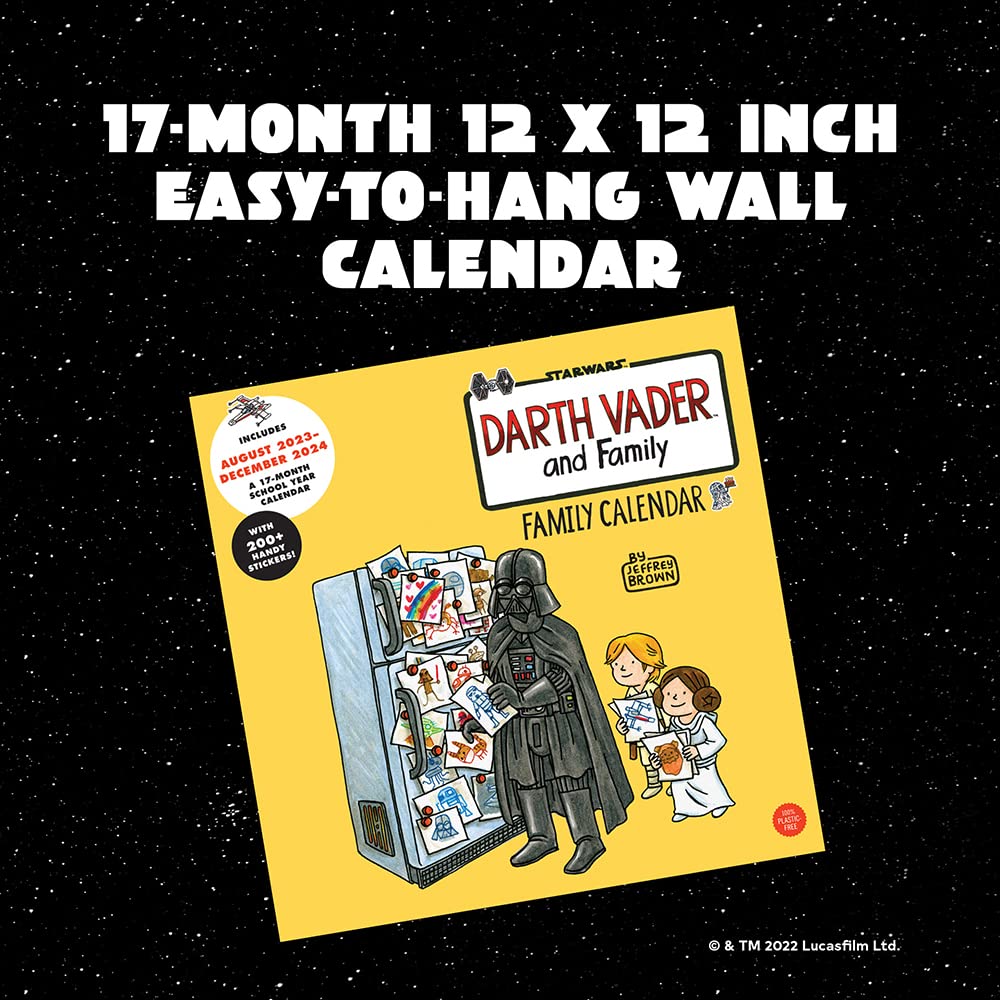 2024 Darth Vader and Family: Family Calendar - Square Wall Calendar  SOLD OUT