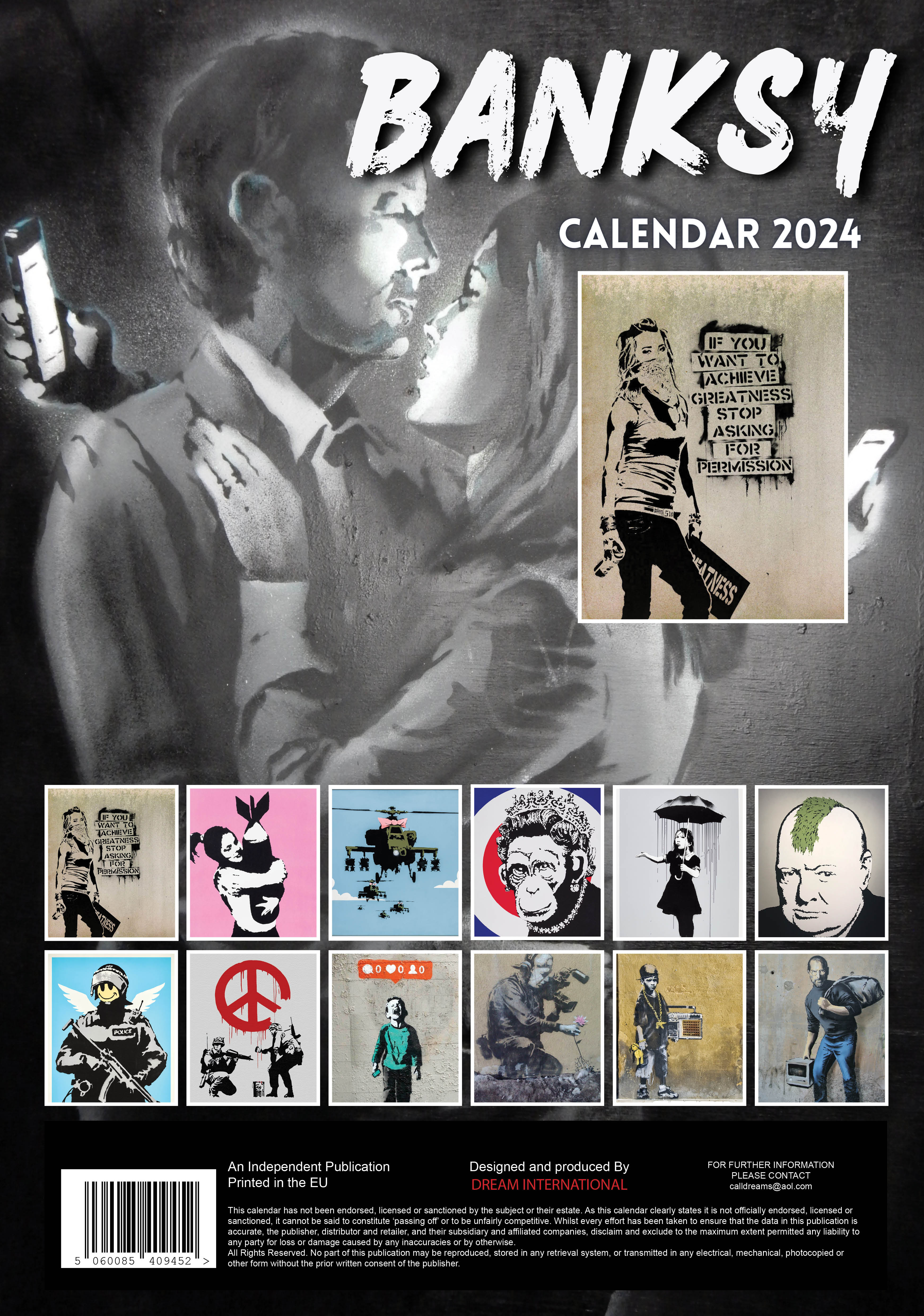 2024 Banksy - A3 Wall Calendar