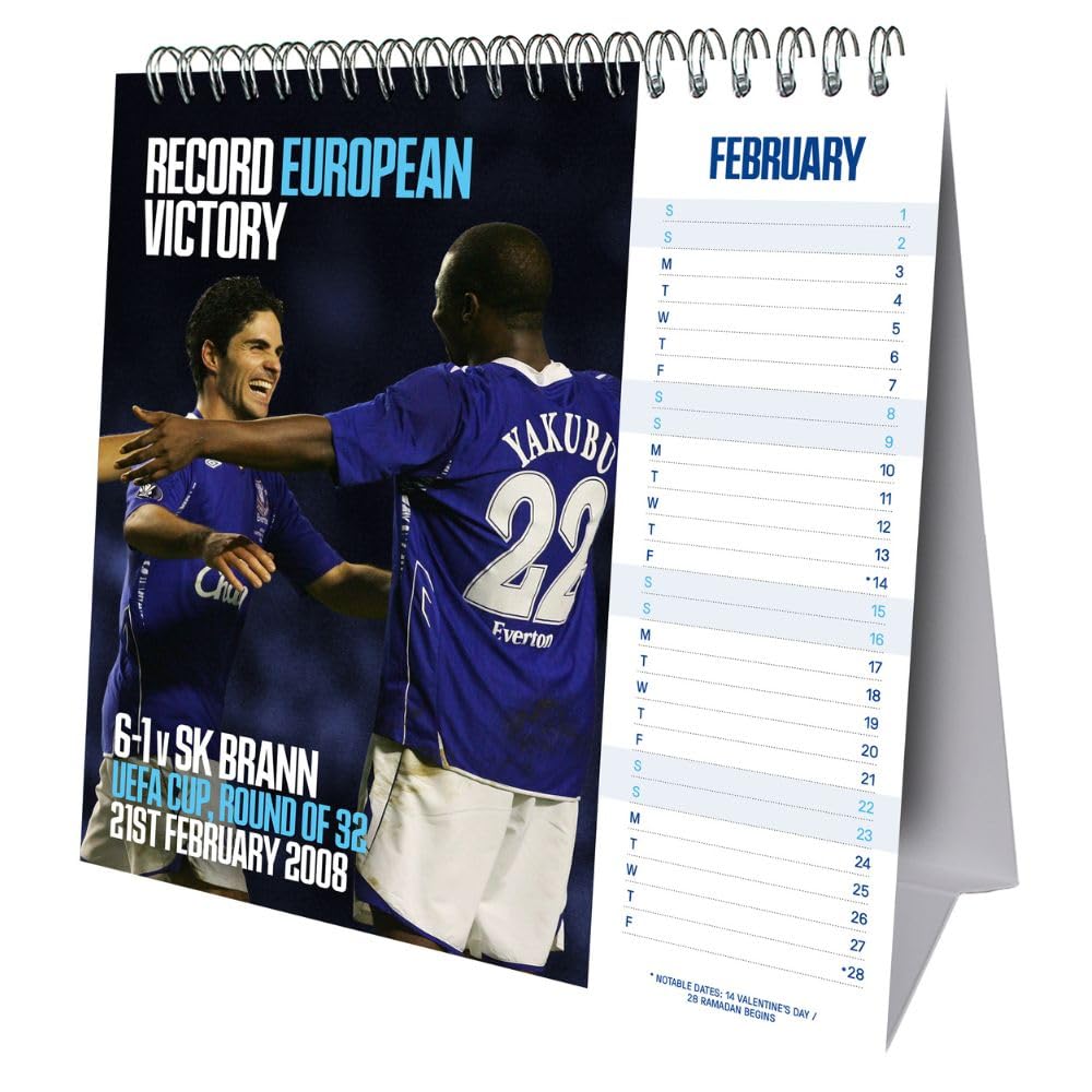 2025 Everton Fc - Desk Easel Calendar