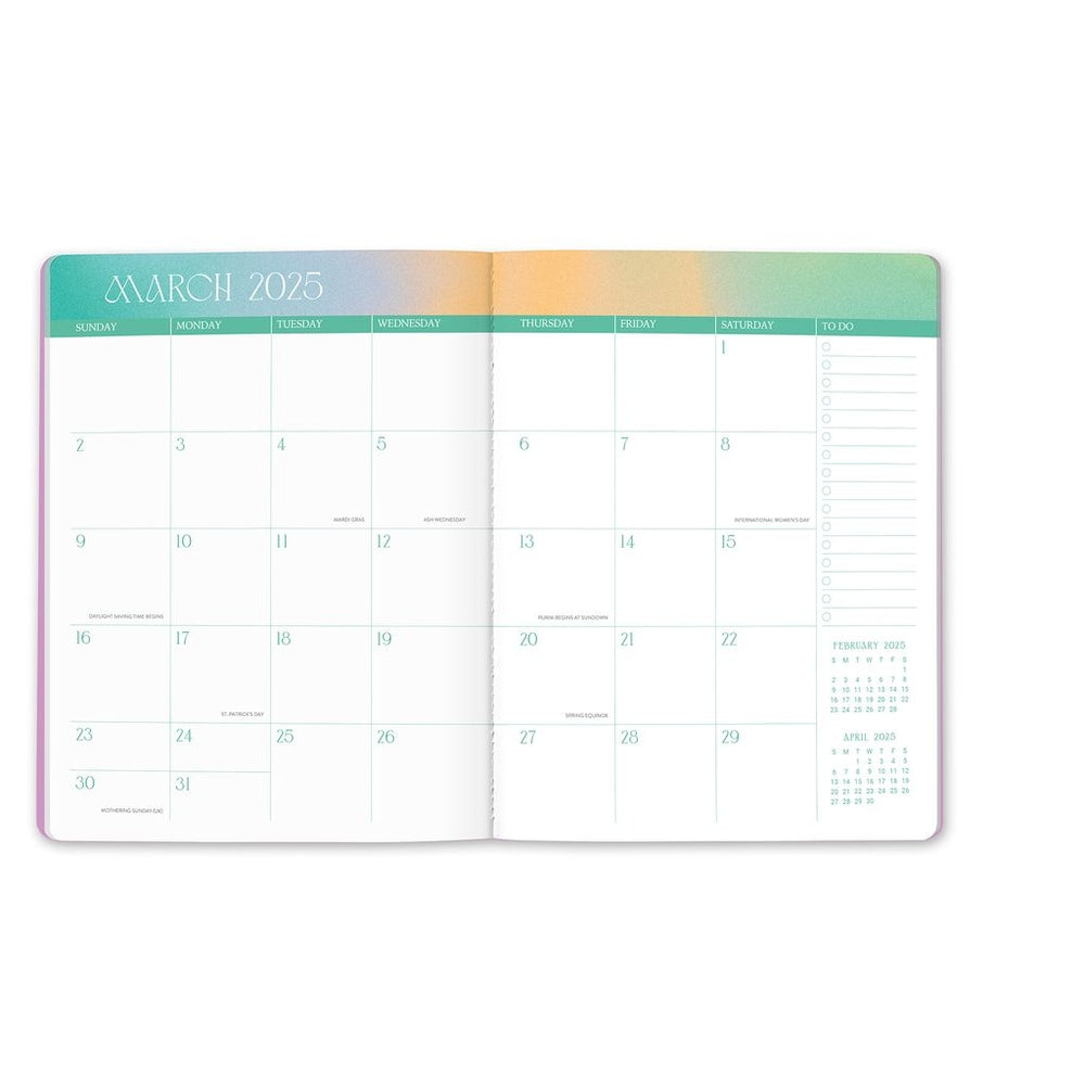 2025 Sunset Splash - Just Right Monthly Diary/Planner